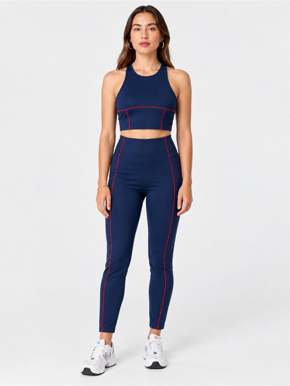 Jason Wu Navy Blue 2-Piece Sports Bar & Legging Set Large